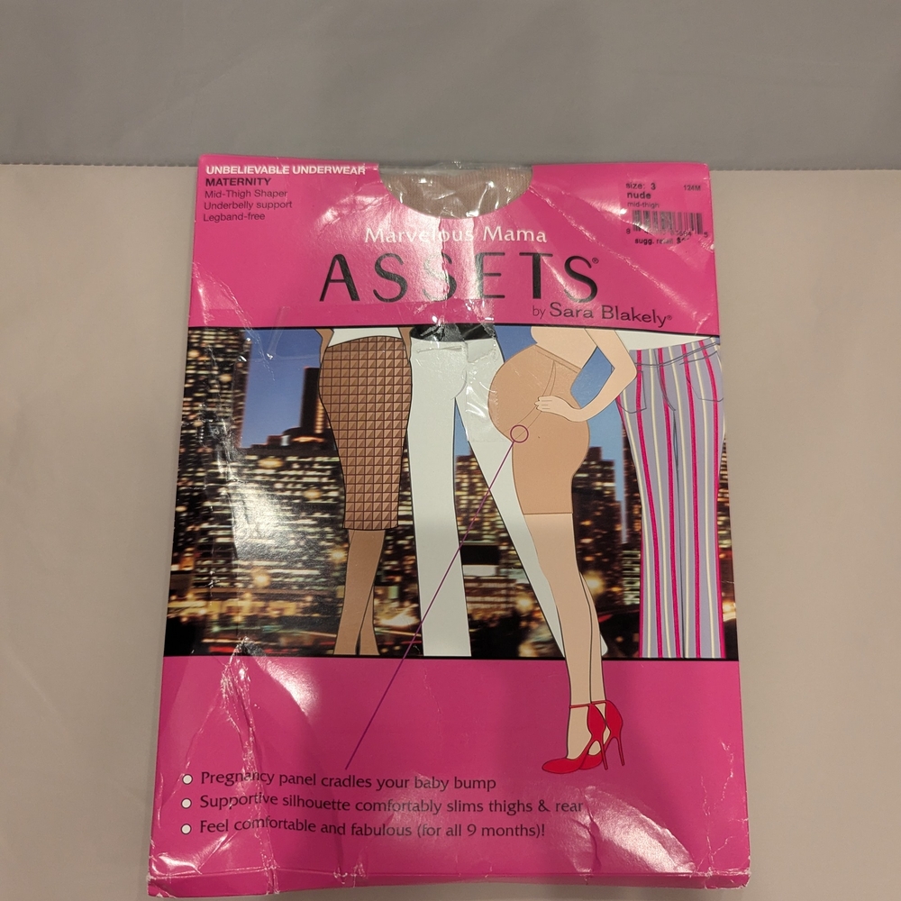 ASSETS by Sara Blakely - Marvelous Mama Maternity Shaper, Size 3, Nude